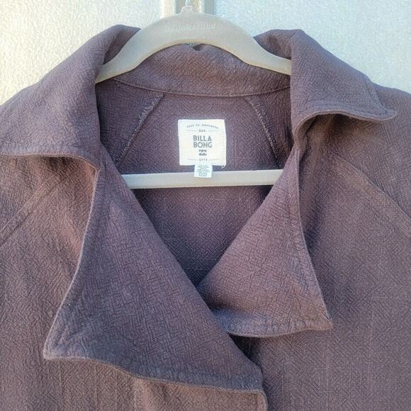 BillaBong Spring Skate Drape Linen Blend Jacket Women's Size M - Picture 2 of 5